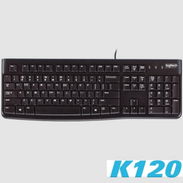 Teclado USB K120 Logitech de tamaño normal con sección numérica integrada que facilita el ingreso de datos - Img 56969816