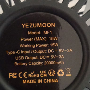 Ventilador recargable de 20000 mAh - Img 125204314