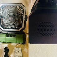 Ventiladores Recargables Con Lámpara y Bocina Bluetooth - Img 56719616