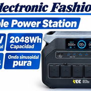 PORTABLE POWER STATION 2048WH 2400W + VENTILADOR RECARGABLE T11 DE REGALO - Img 57493780