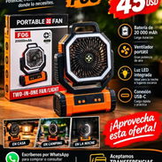 🔥 Ventilador portátil F06 20 000 mAh con luz LED – 45 USD - Img 58215688
