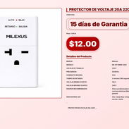 PROTECTOR DE VOLTAJE 20A 220V MILEXUS . - Img 57103427