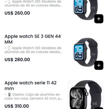 SmartWatch Lifebee $30 Xiaomi Mi Smart Band 10 (Global)-$70 Redmi Watch 5 Lite-$95 Apple watch SE 3 GEN 40MM-$260 Apple - 2/2