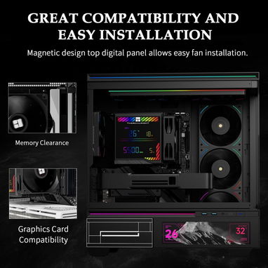 ❄️🖥️ Thermalright Peerless Assassin 140mm Digital ARGB - Enfriador de CPU Torre doble con pantalla digital y FAN PWM 🌐 - 5/5