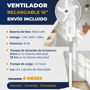 Ventilador Recargable marca Eko de 16 pulgadas - Img 55749593
