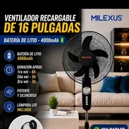 Ventilador recargable de pedestal milexus 16 pulgadas - Img 55786303