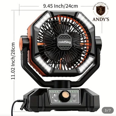 Ventiladores recargables coldsky de 20000mah, doble aspa y doble motor. - Img 124540544