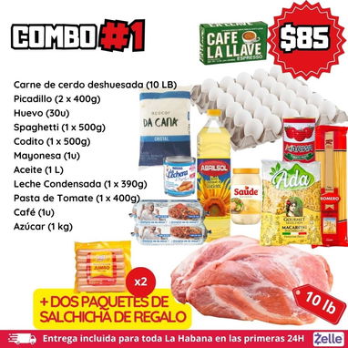 1 Combos comida HABANA ✔ CUP al toque ✔ Efectivo ✔ Transferencia ✔ Euro ✔ USD ✔ Bizum ✔ PayPal ✔Zelle - 3/10