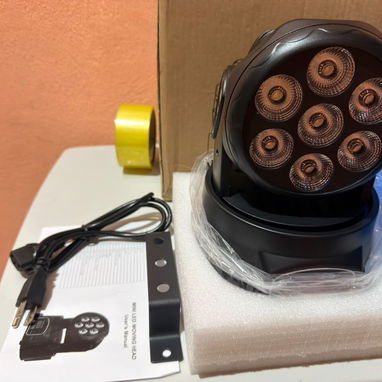 Luces de fiesta pared led cabeza móvil … - 2/6