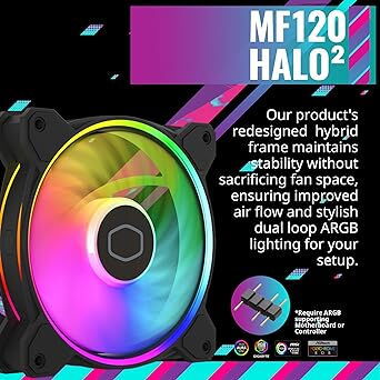 Disipador de aire para CPU,ventilador e 120 Halo²,ARGB- AMD AM5|AM4, , Intel LGA 1700|120, Cooler Master🔵🔵52815418 - Img 73437881