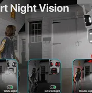 Cámara de seguridad 6K HD, IP PTZ de tres lentes, con tres pantallas, WiFi, seguimiento automático. Nueva en su caja! - Img 50220876