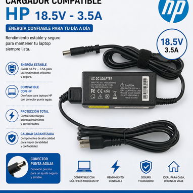 CARGADOR PARA LAPTOP HP DE VARIOS TIPOS, NUEVOS - 3/3
