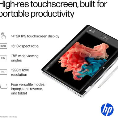 📛 LAPTOP HP OmniBook 5 Flip 📛360° 2en1 14" 2K IPS Tactil, Core 7 150U, 16GB, 512SSD, bateria 22H. Sellada en 📦 - Img 118493081