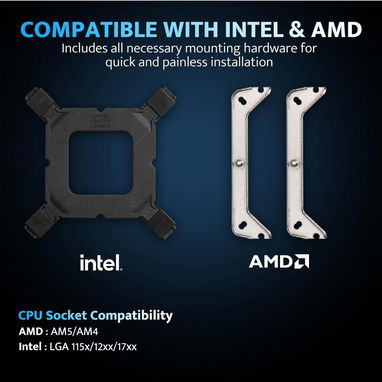 ❄️✨ Enfriador CPU darkFLASH Z4PRO MIST - 120mm, TDP 200W, 4 Heatpipes, ARGB, Compatible Intel/ADM ❄️🌐 41.63 USD - 7/7