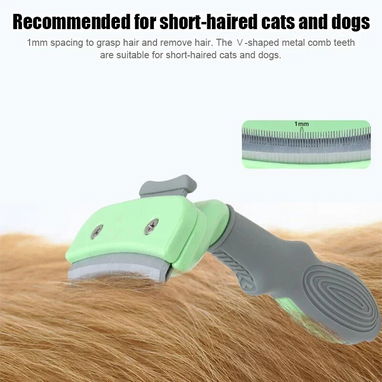 🚿​ PEINE FINO PARA PELO DE MASCOTAS 🚿​ PERROS - GATOS 🚿​ REMOVEDOR DE CABELLO 🚿​ 5.887.23.60 - Img 103583768