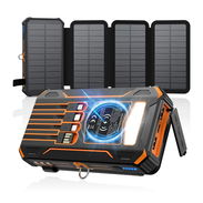 SOARAISE Cargador Solar Power Bank - Cargador portátil inalámbrico de 48000 mAh 🌐 - Img 56741157