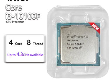 Microprocesador de 10ma generación i3 10100F a 4.3ghz NUEVO - Img main-image