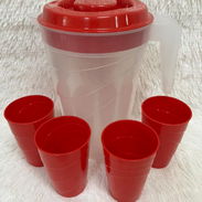 Juego de jarra de 3 litros con sus 4 vasos (Todo plástico) en 3500cup - Img 55800317