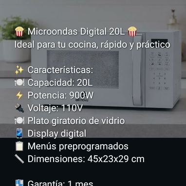 Horno microondas.. Ofrecemos mensajería Gratuita - Img 126095232