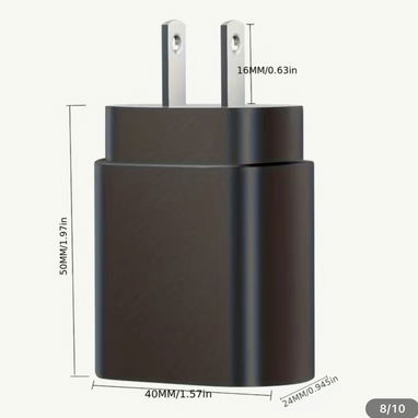 Cargador de 25 wats tipo C cable con Espiga de carga!! Lleve su batería al máximo rendimiento!! - Img 64633964