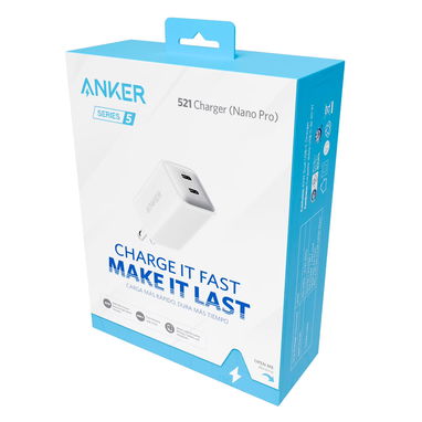 CARGADOR ANKER 521 NANO PRO 40W USB-C DOBLE PUERTO IPHONE SAMSUNG ENVÍO DISPONIBLE + GARANTÍA - 6/6
