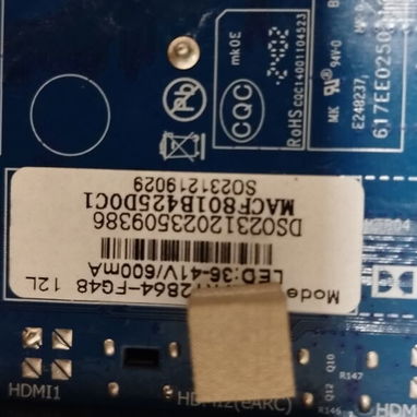 Placa de televisor smart TV LED de 32 pulgadas marca SANSUI - 3/6