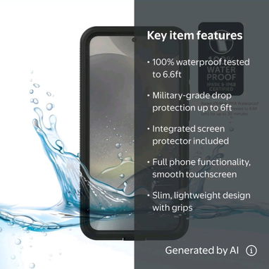 🍑Body Glove Tidal – Funda Impermeable para Samsung Galaxy S24+ 5G🍑 - 4/9