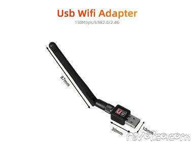 🛍️ Adaptador Wifi Tarjeta Wifi  ✅ Adaptador Nano Antena Wifi Gama Alta Adaptador Wifi USB Memoria Wifi - Img main-image-44750625