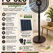 Ventilador recargable con panel solar primera mano - Img 56215596