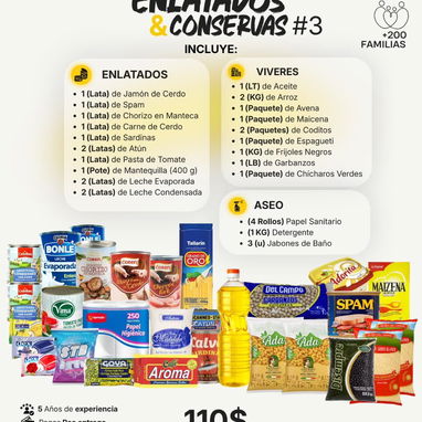 Combos de comida y aseo - 3/9