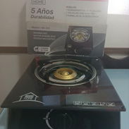 🫐REBAJA‼️ Cocina de gas de magneto. Cristal templado arriba. Acero inoxidable - Img 55695938
