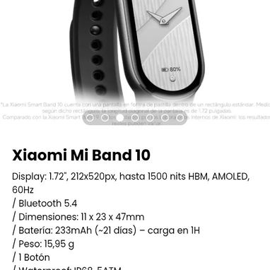 Xiaomi Mi Band 10. Nueva con garantía - Img 102658456