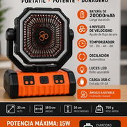 Ventiladores recargables nuevos en caja, llama ya 54745873 - Img 57906800