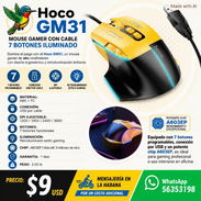Ratón Gamer con Cable GM31 Iluminado | 7 botones. MOUSE Gamer - Img 57015203