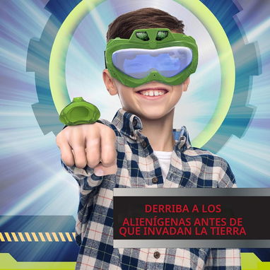 Juego de disparos de visión alienígena, gafas y juguete de lanzador de muñeca - 2/3