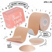 Cinta para busto boob tape body tape levanta senos pezoneras escote de lujo - Img 54662652