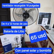 Generador de energía SS3500, Ventilador recargable pedestal de 16 y 18pulg, kits Fotovoltaicos Silver Home - Img 55921638