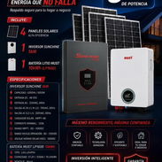 Kit de 5/5 Inversor Sunshine + Batería Must + 4 Paneles Solares - Img 57234915