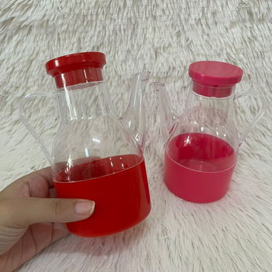 Aceitera o vinagrera  (Plástica) en 1500cup  Colores disponibles  ❤️Rojo 🩷Rosado - 2/2