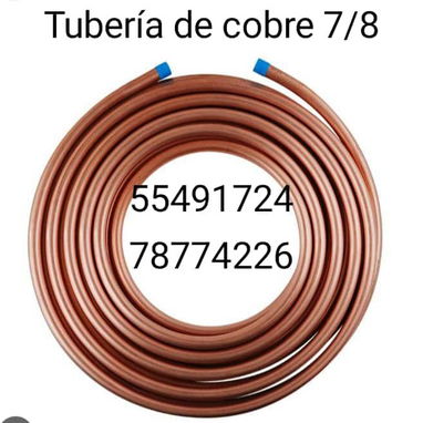 111⭐Plomería en cobre111⭐Piezas y tuberías ⭐ 5️⃣5️⃣4️⃣9️⃣1️⃣7️⃣2️⃣4️⃣ - 5/8