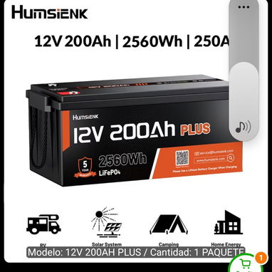 Kit solar Sumrry 24v 4000w 110v 120v y 2 baterias Humsiekn 12v 200ah LIFEPO4 - 4/7