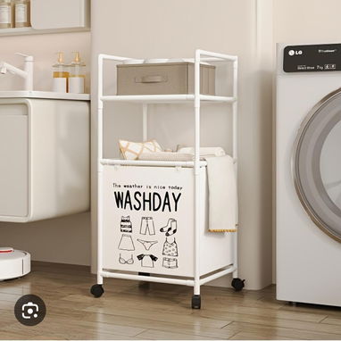 Organizador resistente para baño con cesta de ropa (uhb) - 4/4