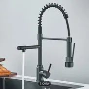 Llave mezcladora de fregadero color negro - Img 54412771