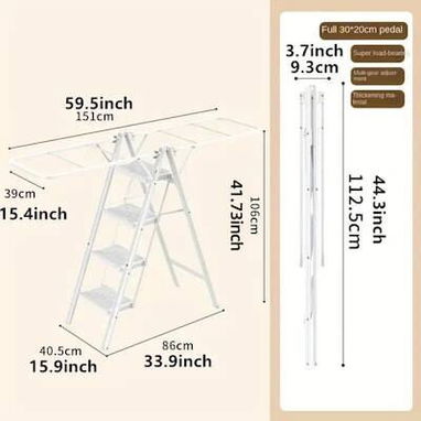 ☎️53544655 🛵 Entrega Disponible ⭐Escalera Plegable TITANKIT PRO 2 en 1 con Tendedero ⭐ - 8/8
