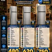 🧊 LG 🧊 REFRIS SMART INVERTER DE 10/12/14 PIES. MENSAJERÍA CON FACTURA Y GARANTÍA. 📲 54833699 - Img 56901541