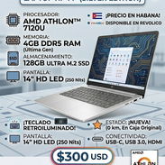 Laptop HP 14" NUEVA EN CAJA • AMD Athlon Silver 7120U • RAM DDR5 • 128GB SSD • $300 - Img 54899254