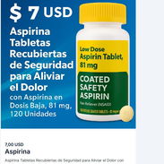 Aspirina Tabletas Recubiertas de Seguridad - Img 54174340