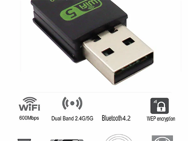 Adaptadores USB Wifi 100% Originales dual band 2.4 y 5GHz 600MBs + bluetooth nuevos - Img main-image-44889900