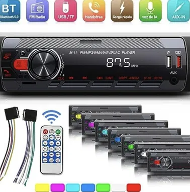 🌟Reproductora de carro 🌟BLUETOOTH,USB ,micro SD incluye mando 50077831 - Img 52324072