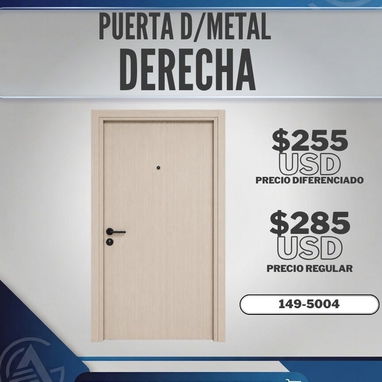 Puertas de Metal con Marco - 8/10